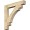 Ekena Millwork Merced Block Rough Sawn Bracket, Douglas Fir, 6"W x 44"D x 44"H BKT06X44X44MRC05RDF - alternate 1